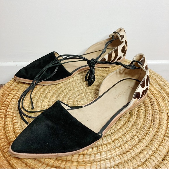 Gee WaWa wrap ankle flats - Picture 1 of 6